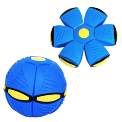 Minge Zburatoare Transformabila in Disc Frisbee 2 moduri de joaca 23 cm ALBASTRA Minge Zburatoare Transformabila in Disc Frisbee 2 moduri de joaca 23 cm ALBASTRA