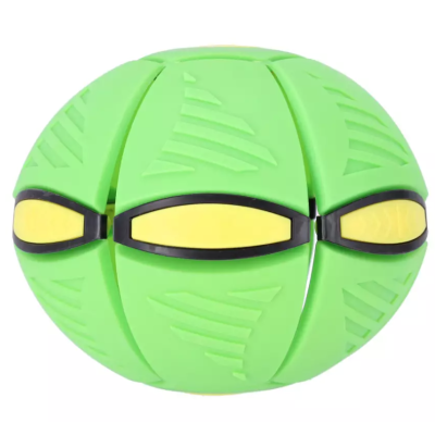 Minge Zburatoare Transformabila in Disc Frisbee 2 moduri de joaca 23 cm VERDE
