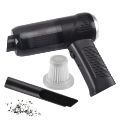 Mini aspirator LT 008 portabil 2 in 1 negru
