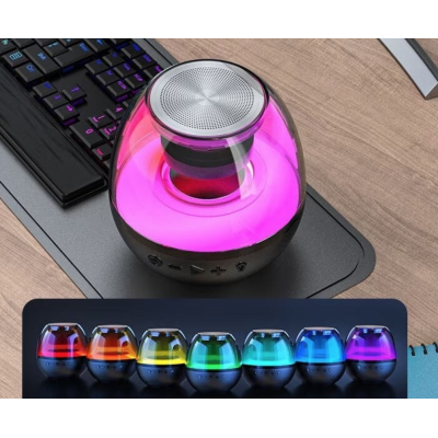 Mini boxa portabila cu extra bass RGB sunet 360 HD bluetooth Q YXB150