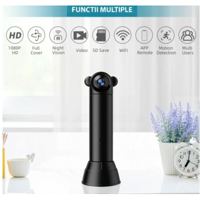 Mini Camera supraveghere Andowl Q SX82 4K Wifi rotativa