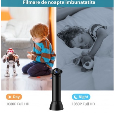 Mini Camera supraveghere Andowl Q SX82 4K Wifi rotativa