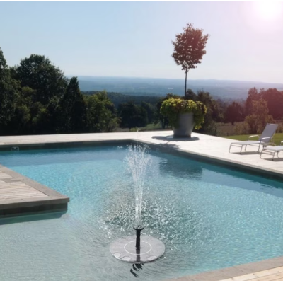 Mini fantana solara plutitoare pentru apa cu cinci capete