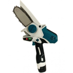 Mini Fierastrau cu lant si lama 4'' Craft tec 2 acumulatori 48w ALBASTRU MX678