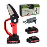 Mini Fierastrau lant 4'' CRAFT TEC 2 acumulatori 48W ROSU MX566