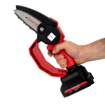 Mini Fierastrau lant 4'' CRAFT TEC 2 acumulatori 48W ROSU MX566