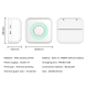 Mini imprimanta de buzunar cu Bluetooth fara Cerneala Roz + 1 Sul Hartie