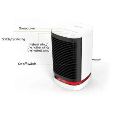 Mini Incalzitor electric portabil Q NF002 putere 950W alb