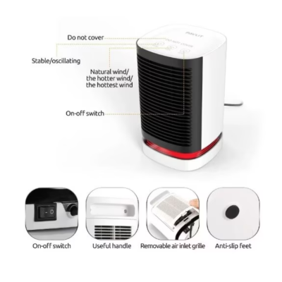 Mini Incalzitor electric portabil Q NF002 putere 950W alb