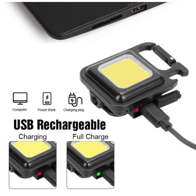 Mini lanterna cu desfacator de bere 3 moduri iluminare Negru