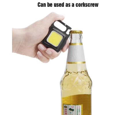 Mini lanterna cu desfacator de bere 3 moduri iluminare Negru