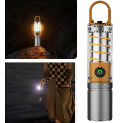 Mini lanterna de mana 808 PRO cu 4 moduri de iluminare