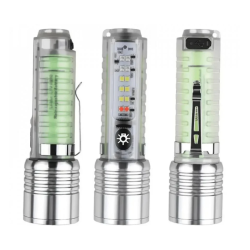 Mini lanterna de mana BL 520D COB + XPE magnetica lupa tip C