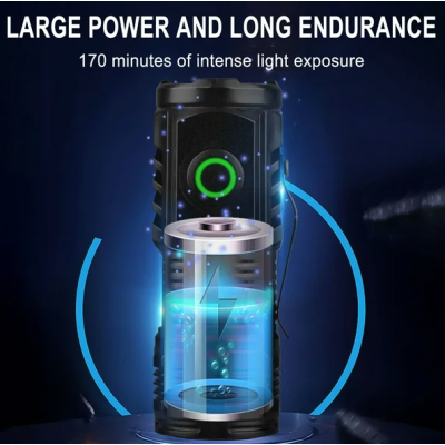 Mini lanterna de mana puternica cu 3 LED