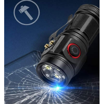 Mini lanterna de mana W5182 puternica cu 3 LED