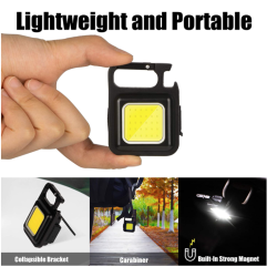 Mini lanterna portabila 800 lumeni cu baza magnetica