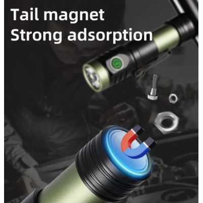 Mini Lanterna puternica de mana BL402x extensibila cu 4 LED si 3000 lumeni