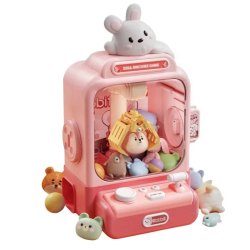 Mini masina de prins jucarii culoare roz accesorii incluse Mini masina de prins jucarii culoare roz accesorii incluse