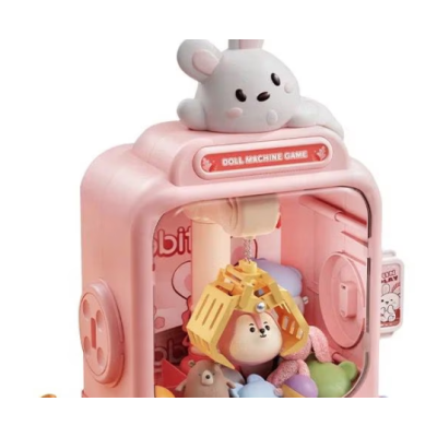 Mini masina de prins jucarii culoare roz accesorii incluse