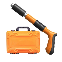 Mini Pistol manual pentru fixarea cuielor pe perete, accesorii si cutie transport incluse, Portocaliu