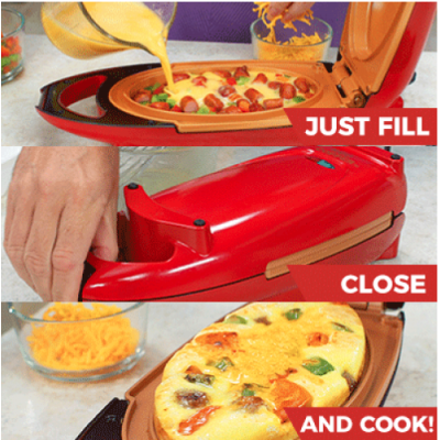 Mini plita ovala Red Copper electrica pentru gatit in 5 minute