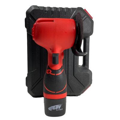 Mini polizor unghiular ROSU 12V cu acumulator litiu 2000mAh