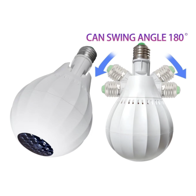 Mini Proiector LED pentru Craciun in forma de Bec cu Soclu E27 4W Ajustabil