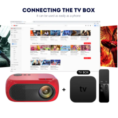 Mini proiector portabil HD 1080P  sunet surround 360 de grade Videoproiector Home Cinema