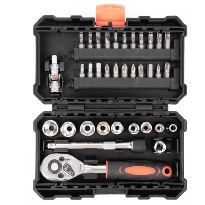 Mini Trusa chei tubulare si biti 1/4 cu 35 de piese
