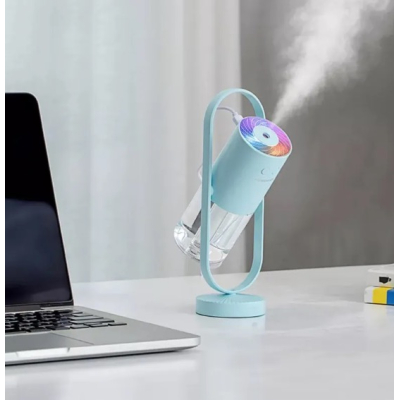 Mini umidificator 200 ml creativ cu LED si proiectie rotativa 360