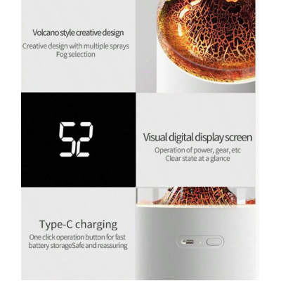 Mini umidificator aromaterapie VULCAN cu display