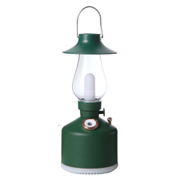 Mini umidificator VERDE cu lampa vintage si schimbare de culoare 