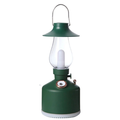 Mini umidificator VERDE cu lampa vintage si schimbare de culoare