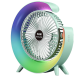 Mini ventilator de birou rotund cu LED RGB
