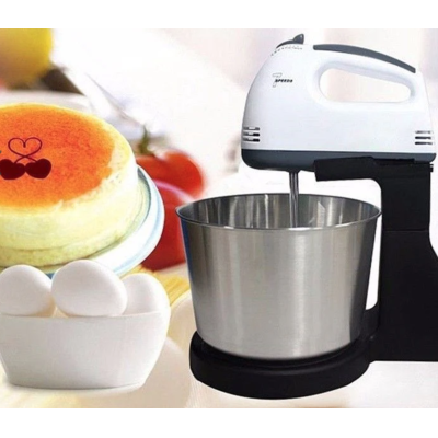 Mixer cu bol din inox putere 350 W 2L inox 7 trepte de Viteze