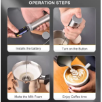 Mixer electric pentru lapte si perie pentru spalat pahare AO 78200