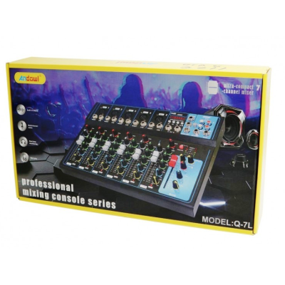 Mixer Professional cu 7 canale mp3 Andowl Q 7L Mixer Professional cu 7 canale mp3 Andowl Q 7L