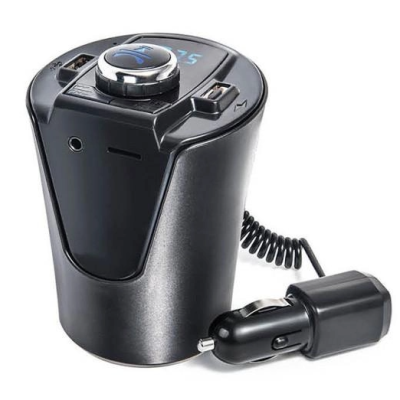 Modulator auto BX6 Bluetooth FM USB Negru