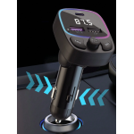 Modulator auto C48 cu USB dublu 3.1A si lumina RGB