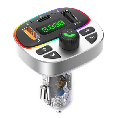 Modulator auto cu LED RGB BT FM Handsfree USB Andowl Q C668
