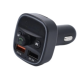 Modulator auto Q1 FM cu bluetooth 2 iesiri USB Negru