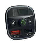 Modulator Fm auto Xd8 cu functie Bluetooth Mod  Bt cu doua porturi Usb microSd Negru