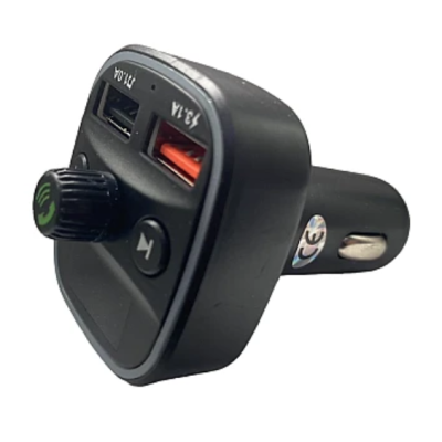 Modulator Fm auto Xd8 cu functie Bluetooth Mod  Bt cu doua porturi Usb microSd Negru