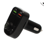 Modulator FM Bluetooth si incarcator auto 12V/24V cu 2 porturi USB Q C67 Andowl