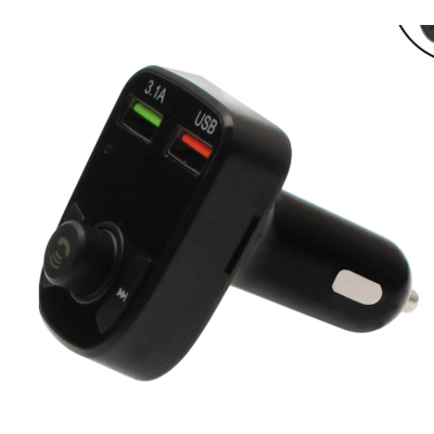Modulator FM Bluetooth si incarcator auto 12V/24V cu 2 porturi USB Q C67 Andowl