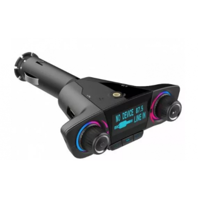 Modulator Fm Functie De Incarcare Telefon Bluetooth Handsfree Compatibilitate Universal Negru