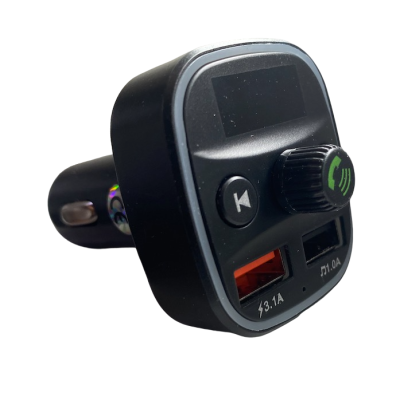 Modulator FM Q1 functie Bluetooth transmitator MP3 handsfree Negru