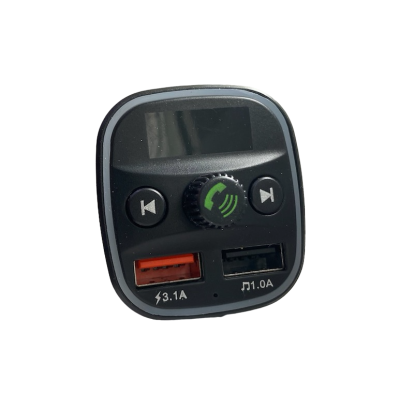 Modulator FM Q1 functie Bluetooth transmitator MP3 handsfree Negru