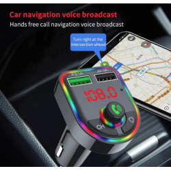 Modulator Mp3 Fm Auto F6 functie Bluetooth cu USB