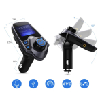 Modulator radio auto FM Bluetooth T11 cu card Micro SD/TF - DU75